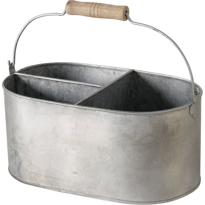 Esschert Design Ustensiles de cuisine ou outils de jardinage Plateau en zinc