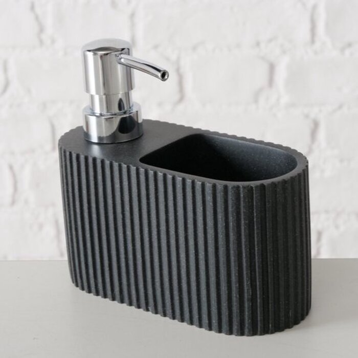 Boltze Distributeur de savon Boltze Jiro 100 ml avec plateau et èponge