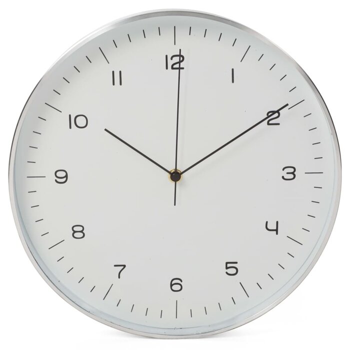 Perel Aluminium-Wanduhr - Funkgesteuert - Ø 30 cm