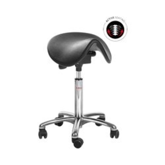 Global Stole Global Stole Tabouret selle Dalton PU Alu50 58-77cm
