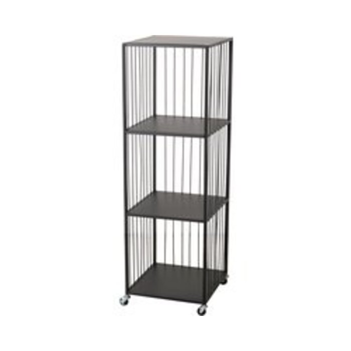 Boltze Stellingkast Cindy metaal zwart 119 cm hoog