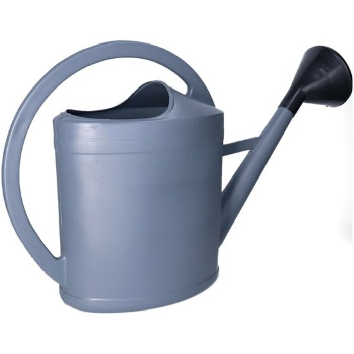 Power Tower EDA Gieter - grijs - kunststof - zwarte broeskop - 11 liter - Gieters voor buiten