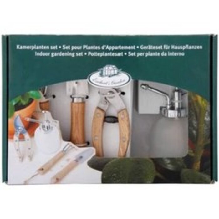 Esschert Design Set d'outils de luxe pour plantes d'intérieur Esschert Design- Sécateur - Pelle - Râteau