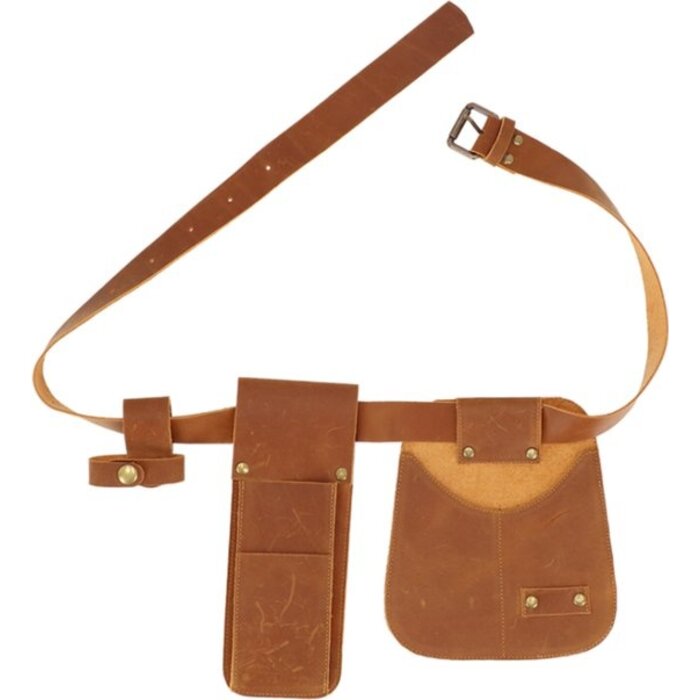 Tuinriem – Rundsleer – Met Zakken – Duurzame Tuingereedschap Riem