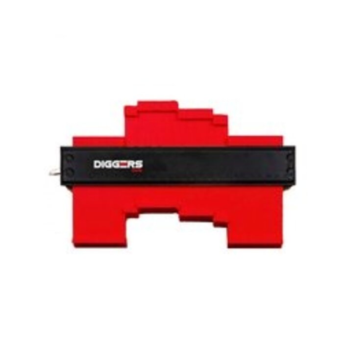 Diggers Diggers Aftekenhulp 25 cm met Metalen Lock en Basis