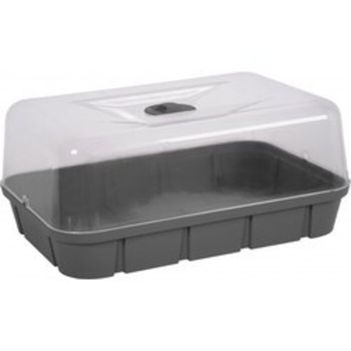 Power Tower EDA - Mini-kas - met koepel en ventilatieopeningen - 15,7L - antraciet