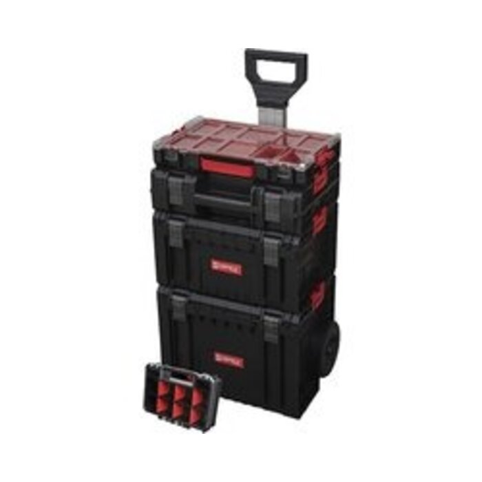 QBRICK Patrol Qbrick System Pro Serie - Mobiele Werkplaats - 5-in-1 Systeem - Opklapbaar Handvat - Grote Wielen