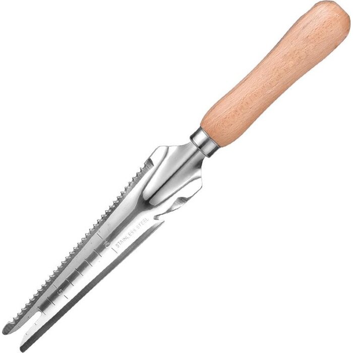 Dutchlander Unkraut & Löwenzahnschneider - Rostfreier Stahl mit Holzgriff
