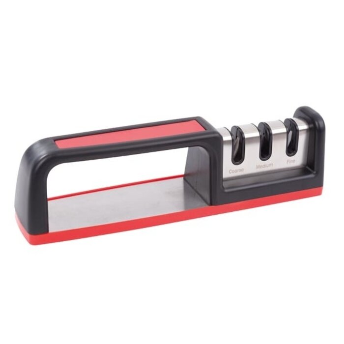 Toolland Toolland Aiguiseur de couteaux Abs/céramique Noir/rouge