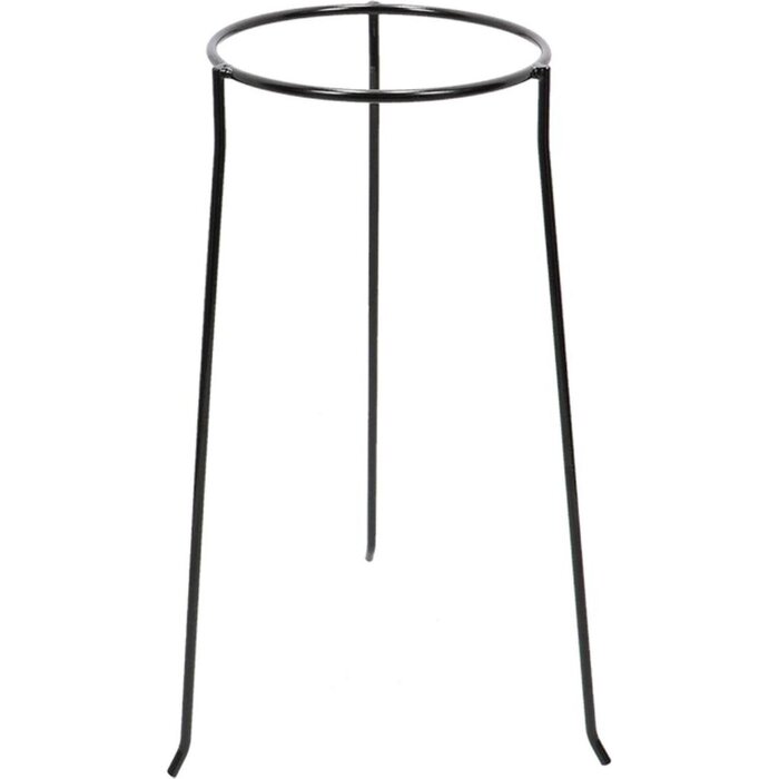 Blumentopf Standard Metall - Ø21 cm - Höhe 78 cm - Mattschwarz