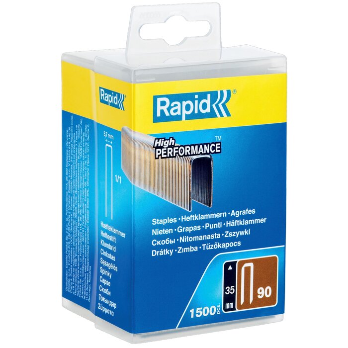 Rapid Nieten 90/35 mm Gegalvaniseerd (hars gecoat) 1.500 st., FSC Karton