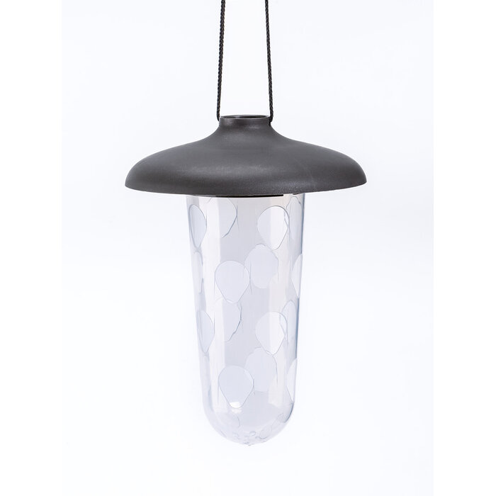 Plastia Robin vogelvoer 2 in 1 set antraciet