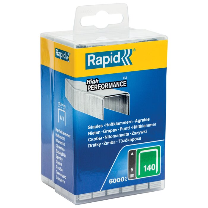 Rapid Rapid agrafes 140/6 mm galvanisé 5 000 pièces
