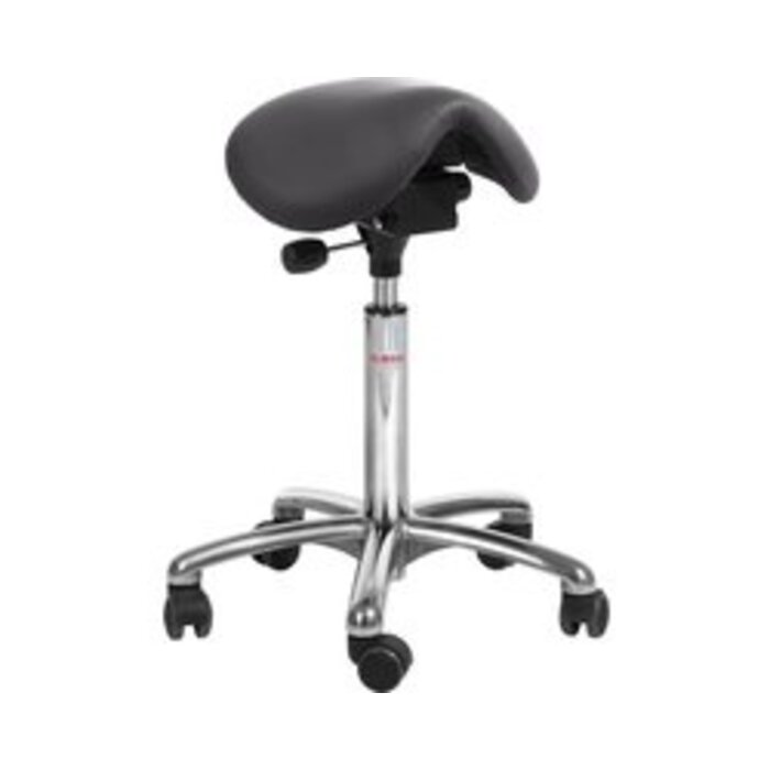 Global Stole Global Stole zadelkruk Mini-Alu50 zwart kunstleer