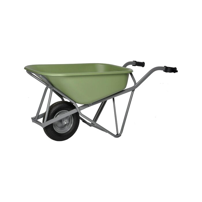 Matador Brouette Matador, 90L hdpe vert Profi-Max Plus avec pneu à profil bloc