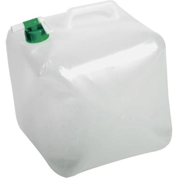 Power Tower EDA Kunststof camping watercontainer/jerrycan - opvouwbaar - drinkwater - 25 x 25 x 25 cm - 15 liter
