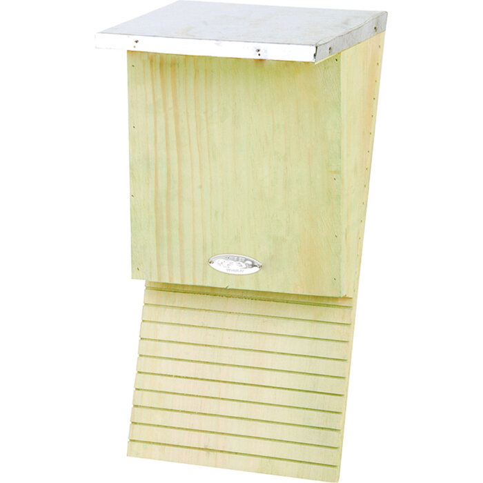 Esschert Design Boîte à chauves-souris en bois avec toit en zinc