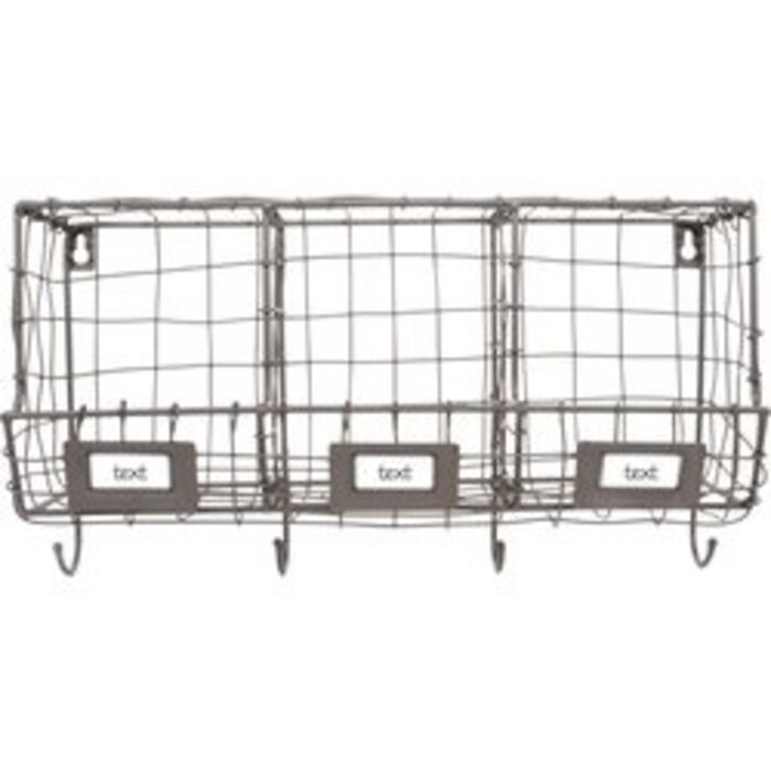 Esschert Design Support mural en fil de fer Esschert Design 39.8 X 21.7 Cm Acier