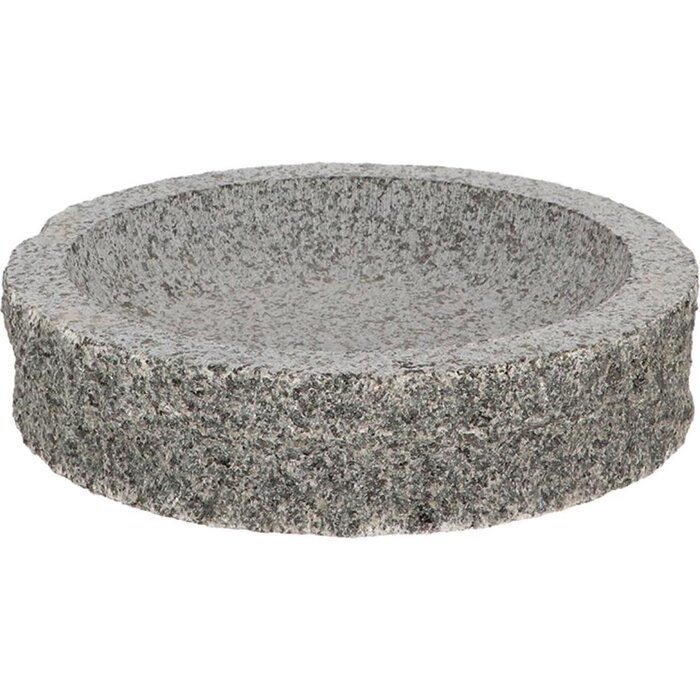 Esschert Design Vogelbad graniet ± 28 cm rond
