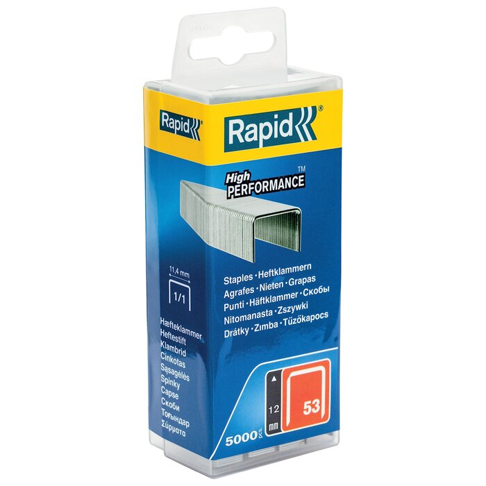 Rapid Rapid Heftklammer - Nr. 53 - verzinkt - 12 mm (5000 Stück)