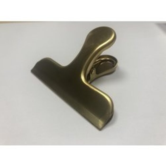 The Otter Bottle Goudkleurige papierklem van messing set van 2 stuks