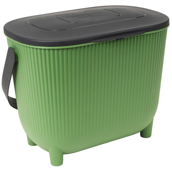 Power Tower Seau à compost EDA avec couvercle et filtre 10 litres Cactus/Anthracite