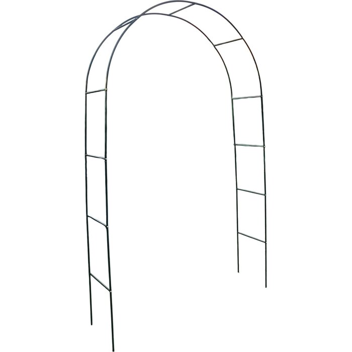 Esschert Design Rozenboog - metaal - groen - poedercoat - 240 x 145 x 38 cm