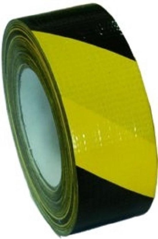 Ruban de marquage en PVC pour augmenter la sécurité. Jaune / Noir.