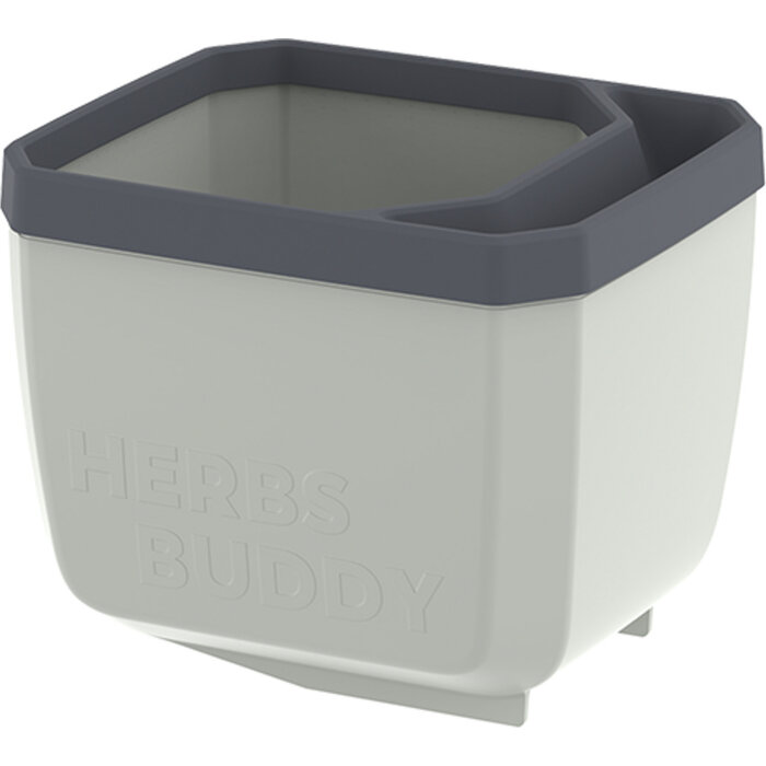 Gusta Garden Pot d'herbes aromatiques auto-arrosant GUSTA GARDEN Herbs Buddy idéal pour le basilic entre autres Gris
