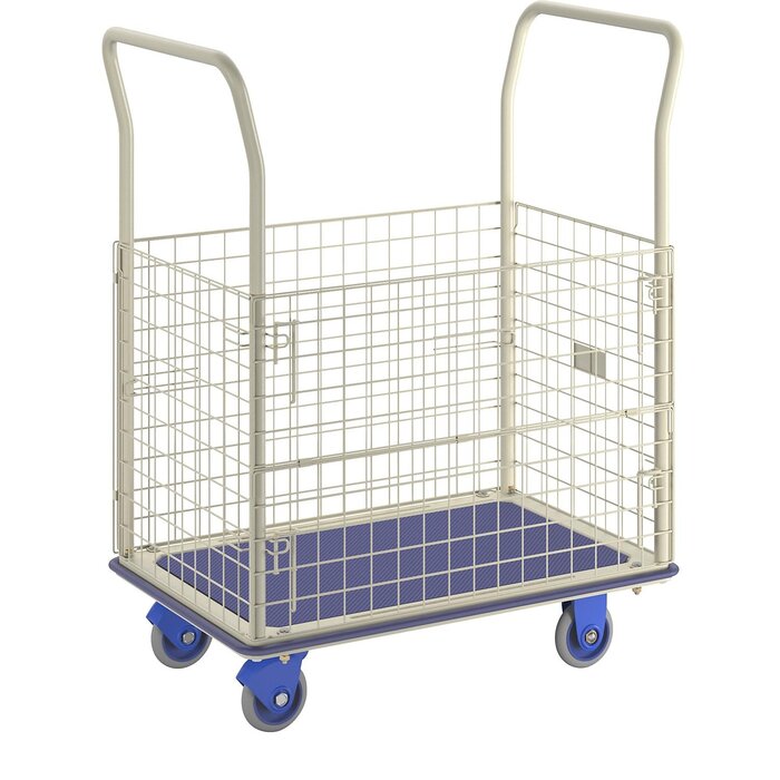 Matador Prestar Mesh Container / Plattformwagen mit 2 Schiebern - Kapazität 300 kg