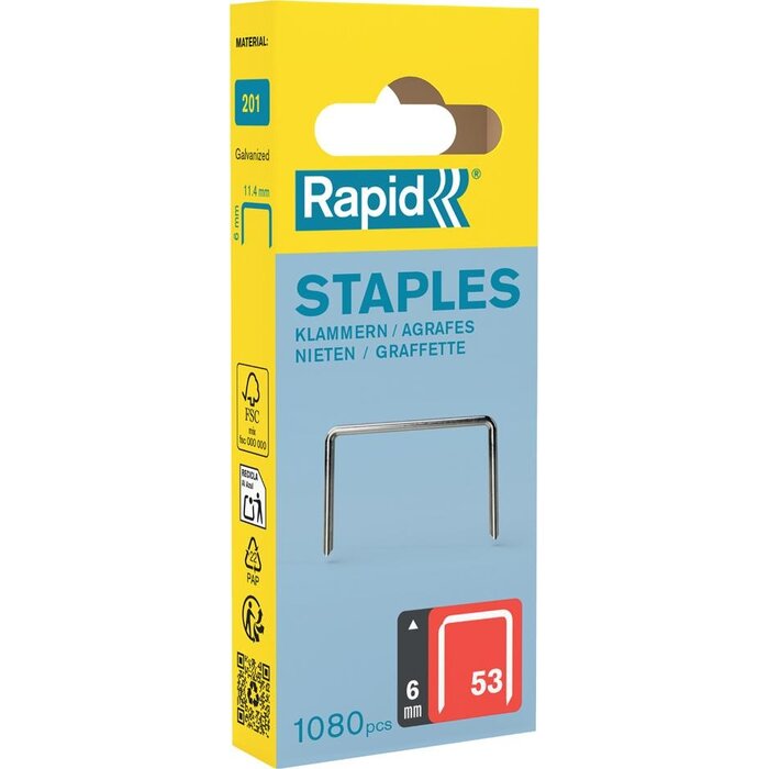 Rapid Rapid nieten 53/6 mm galvaniseerd 1.080 stuks
