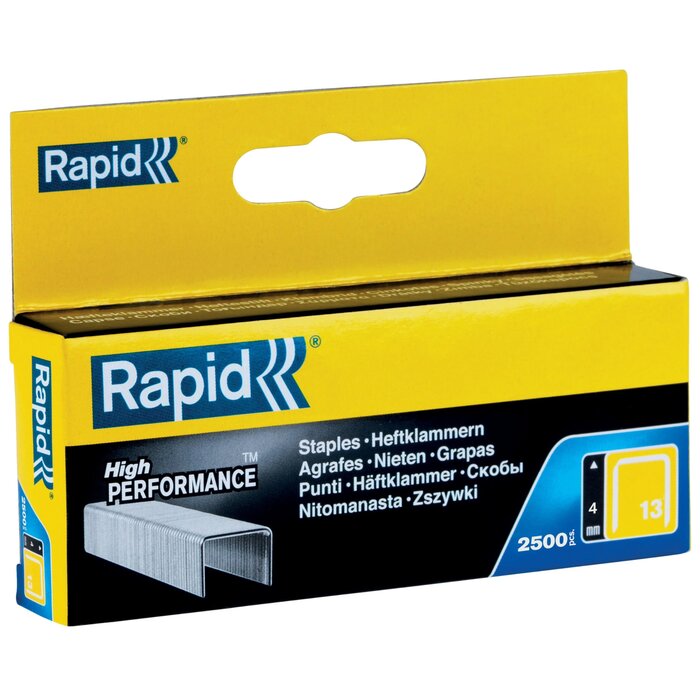 Rapid Agrafes à fil fin Rapid n°13 - 4 mm (2500 pièces)