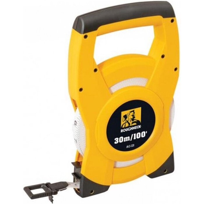 Roughneck Roughneck meetlint 30m/100ft (breedte15mm) in open behuizing