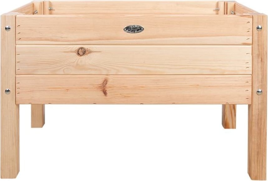 Esschert Design Boîte à langer surélevée métal vert S