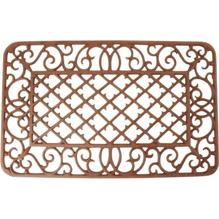 Paillasson rectangulaire à motifs de diamants