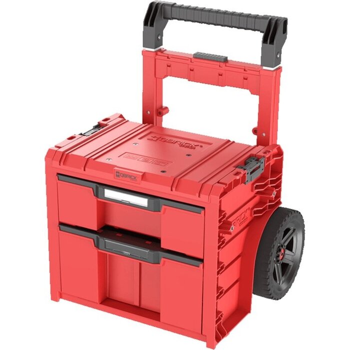 QBRICK Qbrick System Pro Cart 2.0 Plus 2 tiroirs HD Rouge