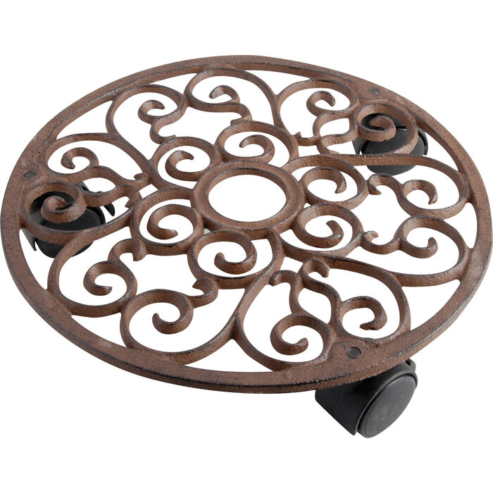 EDA Esschert Design Pflanzenwagen Gusseisen Ø29 cm - Klassisch und funktionell