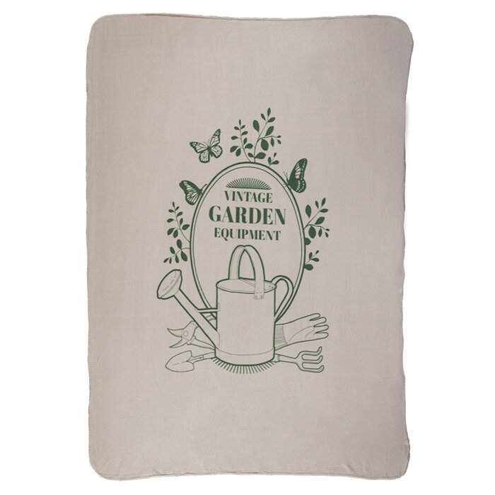 Dutchlander Plaid en laine polaire Vintage garden 130x180cm