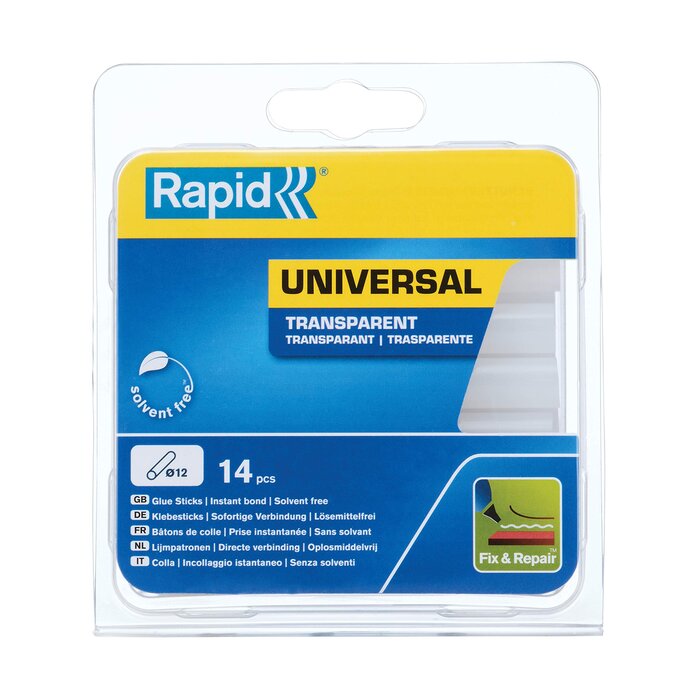Rapid Colle rapide multi diamètre 12 x 94 mm à usage universel. Blister 125 grammes