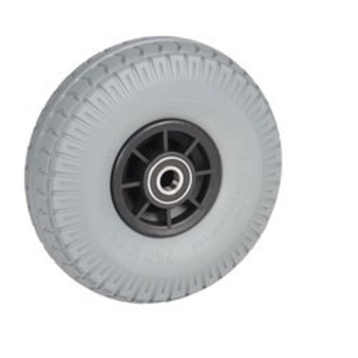 Matador Matador steekwagenwiel PU lekvrij Ø260 x 85mm, kogellagers as Ø 20mm PER STUK