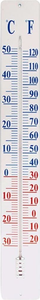 Esschert Design Thermometer auf Wandteller 90 cm