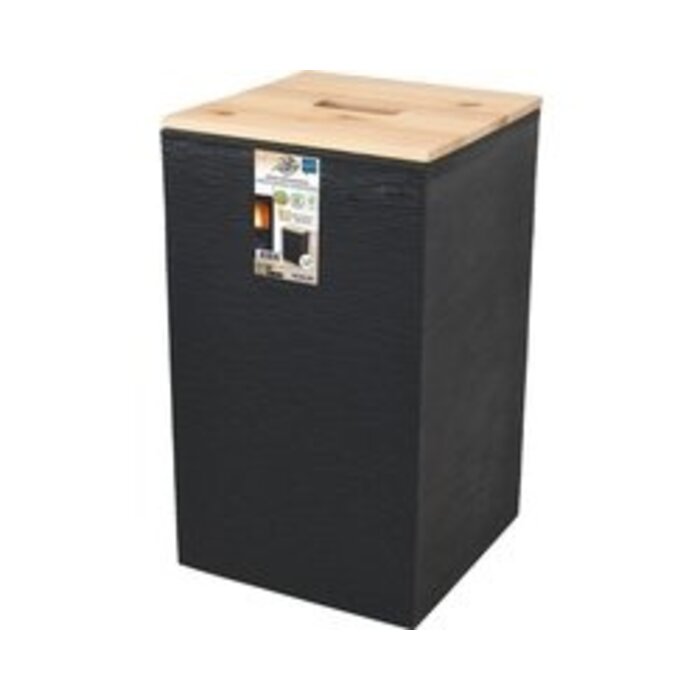 Power Tower EDA - Jura Montania STONE 36 L boîte à pellets - pour 20 kg de pellets - noir 29.5 x 29.5 x 50.6 cm