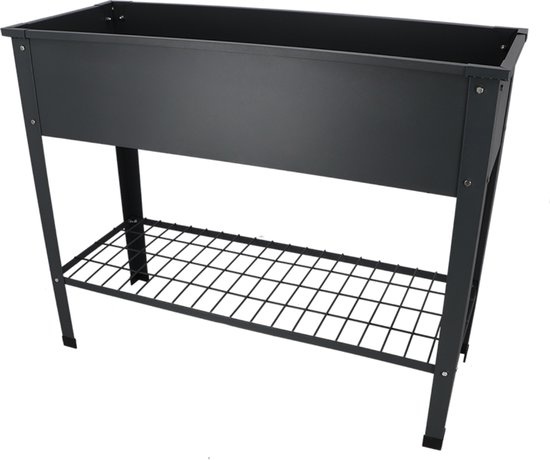 Esschert Design Dutchlander Erhöhte Kinderzimmerbox Metall anthrazit L