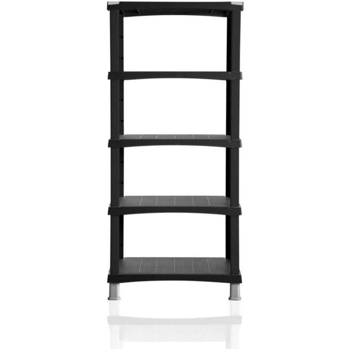 Stanley Bama Stellingkast Futuro kunststof zwart 5 legplanken 80 x 40 x 174 cm