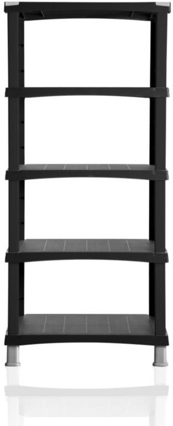 Stanley Bama Stellingkast Futuro kunststof zwart 5 legplanken 80 x 40 x 174 cm