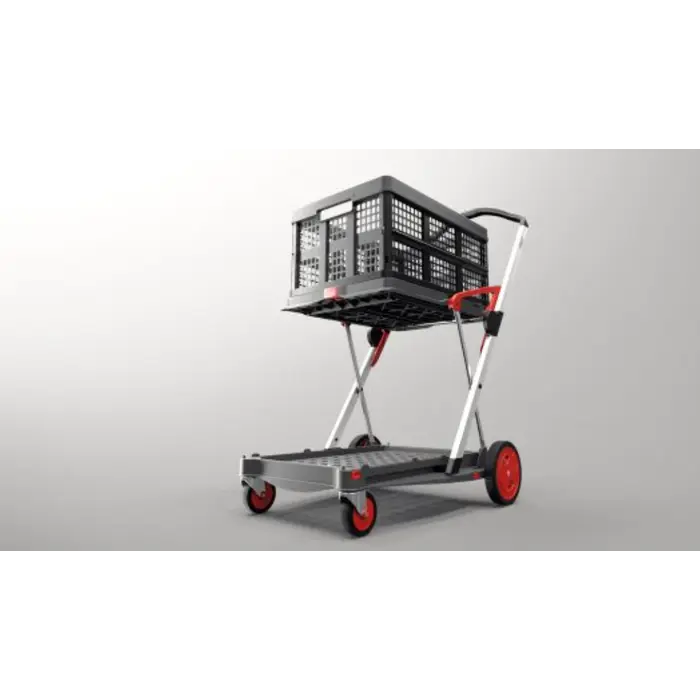Clax Clax Trolley inklusive Klappkiste - Rot