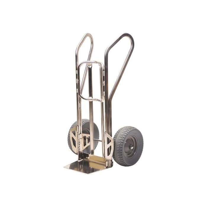 Matador Matador aluminium steekwagen NST600-CT WB met extra brede lekvrije wielen.