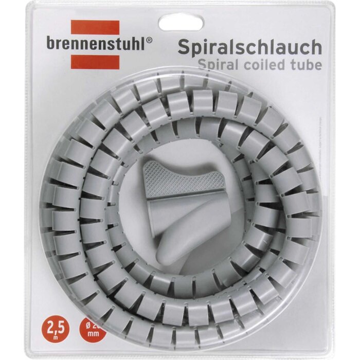 Brennenstuhl Spiraalslang L = 2,5m; Ã˜ = 20mm grijs