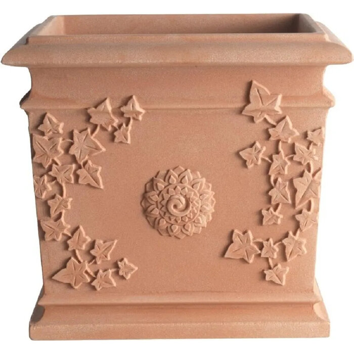 BAMA VITE QUADRATO Bloempot, Terracotta 44 x 44 cm