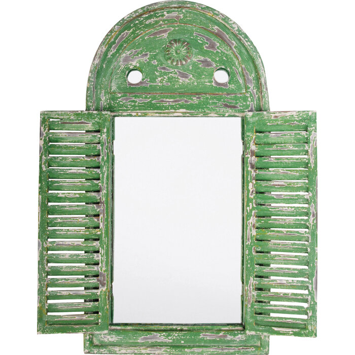 Perel Volets miroir de jardin vieillis - Vert